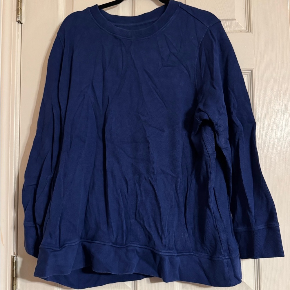 Duluth Trading Co Navy Long Sleeve Top